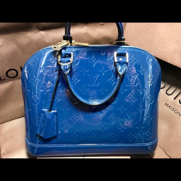 LOUIS VUITTON MONOGRAM VERNIS ALMA PM HANDBAG 👜 - Picture 8 of 13